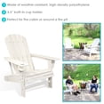 thumbnail image 2 of Sunnydaze Outdoor Lake Style Adirondack Chairs with Cup Holder - White - 2pc, 2 of 9