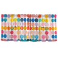 thumbnail image 7 of Yayeee Kitchen Curtains Tier Set of 2 Light Filtering 57"x36" Over Sink Window Panels, Yellow Circles, 7 of 7