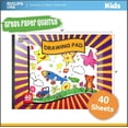 thumbnail image 2 of E-CLIPS USA Sketch Book Drawing Pad for Kids with Matte Paper Finish, 9” x 12”, 4-Pack, 2 of 7