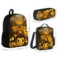 thumbnail image 2 of Bendy And The Ink Machine Backpacks 3 Piece Set Bookbag with Lunch Bag And Pencil Case, 2 of 6
