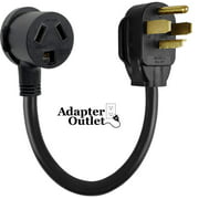 Adapter Outlet Electric Dryer Adapter, 30a 14-30p 4-prong to 10-30r 3-prong pigtail