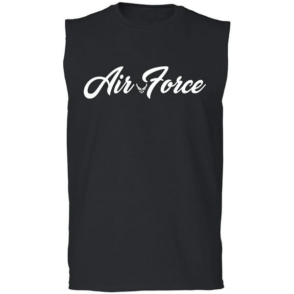 Air Force Script Adult Sleeveless Tee