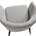 thumbnail image 4 of Uptown Club Lena 20" Barrel Fabric/Metal Dining Chair in Gray/Black (Set of 2), 4 of 4