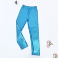 thumbnail image 4 of MKOSPLRT Girls 2-13 Years Sparkly Dance Leggings Stretch Breathable Halloween Performance Pants Elastic Waist Kids Yoga Trousers for Stage Show Party Holiday Daily Casual Outfits, 4 of 6