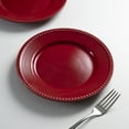 thumbnail image 2 of Mainstays 8in Brynn Red Stoneware Salad Plate, 2 of 6