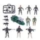 thumbnail image 1 of Juego de 9 adornos de modelos militares, modelos de vehículos militares, juguetes para niños (colores surtidos), 1 of 6