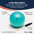 thumbnail image 6 of OPTP Lo Rox Body Sphere with Pump - Inflatable Small Pilates Ball with Pump for Exercise, Massage, and Core Workouts — from Lauren Roxburgh, 6 of 8