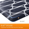 thumbnail image 4 of ZOPZO Kitchen Mat Comfort Support with Non Slip, Navy Blue, 17 x 28, Floor Rug Providing Standing Support and Easy Maintenance, 4 of 9