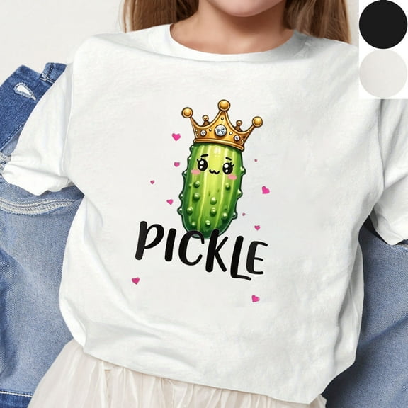 Jinhomg Summer T-Shirts for Toddler Novelty Funny Cartoon Character Graphic Tees Boys Girls Comfy Short Sleeve Crew Neck Tops Kids Daily Wear Black 7 Years