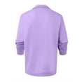 thumbnail image 5 of Men's Winter Solid Color Lapel Loose Long Sleeve T-Shirt, Henley Button Up Sport Top for Casual Wear, Gym and Lounge,Light Purple,XL, 5 of 7