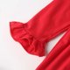 thumbnail image 5 of Ropa Para Bebés Y Niñas, Atuendo Para Niños Pequeños, Camisa De Manga Larga Para El Día De San Valentín, Pelele, Pantalones Estampados, Traje Rojo Odeerbi LM103-5493, 5 of 9
