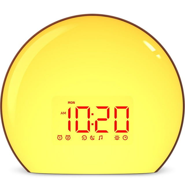 Reloj Despertador Magicteam Sunrise con 21 Sonidos y Luz Nocturna