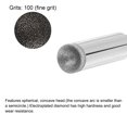 thumbnail image 3 of Unique Bargains 8mm 600 Grits Diamond Mounted Point Spherical Concave Head Bead Grinding Bit, 3 of 5