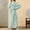 Mint Green#4, variant on SuTry Women's Thickened Long Length Bathrobe Nightgown with Comfortable Collar Long Sleeves Tie Closure Cold Weather for Warmkeeping(Beige,M)