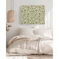 thumbnail image 3 of Green Floral Wall Art for Living Room, Canvas Picture Wall Decor for Bathroom Bedroom, Vintage Rustic Botanical Spring Painting Artwork for Office Kitchen Hallway Dining Room Home Decorations 12"x16", 3 of 8