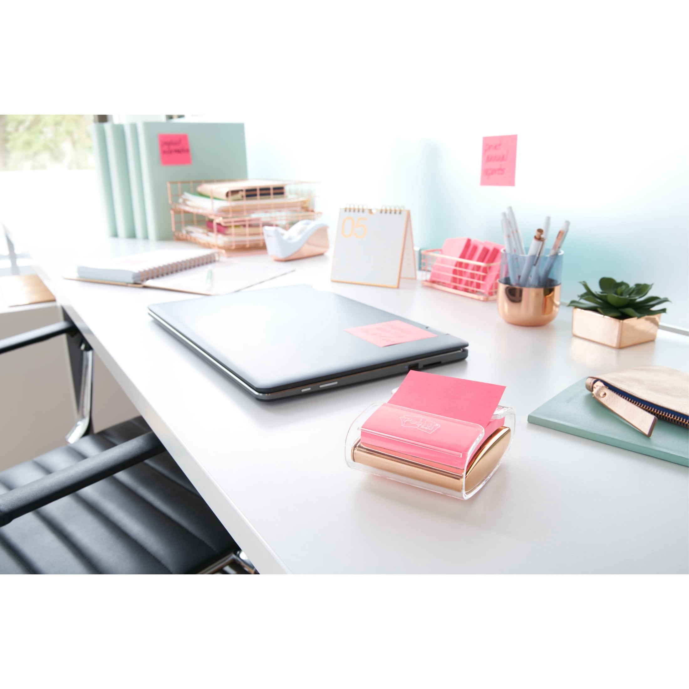 Post-it Dispenser Pop-up Notes, 3 in x 3 in, Mixed Bright Colors, 5 Pads