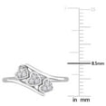 thumbnail image 2 of Triple Heart Diamond Engagement Ring, Bypass Diamond Wedding Ring, Pave Set Diamond Ring, 1.8 Ct Simulated Diamond, 925 Sterling Silver, Proposal Ring For Girlfriend, 2 of 3