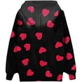 thumbnail image 4 of Sudaderas con capucha y cuello vuelto para mujer, sudaderas con estampado de manga larga, suéteres, Tops con cordón Fridja  czfsfas5665, 4 of 6