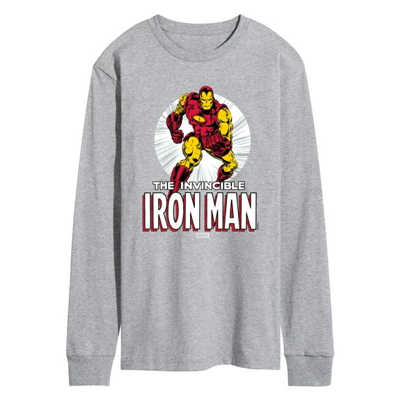 Marvel Iron Man - The Invincible Iron Man - Men's Long Sleeve Graphic T-Shirt