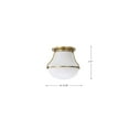 thumbnail image 4 of 60/7860-Nuvo Lighting-Valdora - 1 Light Flush Mount In Traditional Style-9 Inches Tall and 10.38 Inches Wide-Natural Brass Finish, 4 of 16