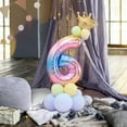thumbnail image 3 of Juego de globos de gran tamaño, globos infantiles para fiesta de primer cumpleaños, juego de globos de papel de aluminio, 3 of 5