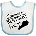 thumbnail image 3 of Inktastic Someone in Kentucky Loves Me Boys or Girls Baby Bib, 3 of 4