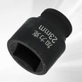 thumbnail image 3 of Uxcell 4 Point Square Socket 1/2" Drive 23mm Metric CR-V Impact Wheel Socket, 3 of 7