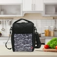 thumbnail image 3 of Unique Bargains 1 Pc Portable Thickened Lunch Bag Black Gray, 3 of 5