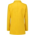 thumbnail image 3 of QHFBli Womens Blazer One Button Notched Lapel Suit Jackets Long Sleeve Lightweight Pocketed Blazer for Bussiness Casual, 3 of 3