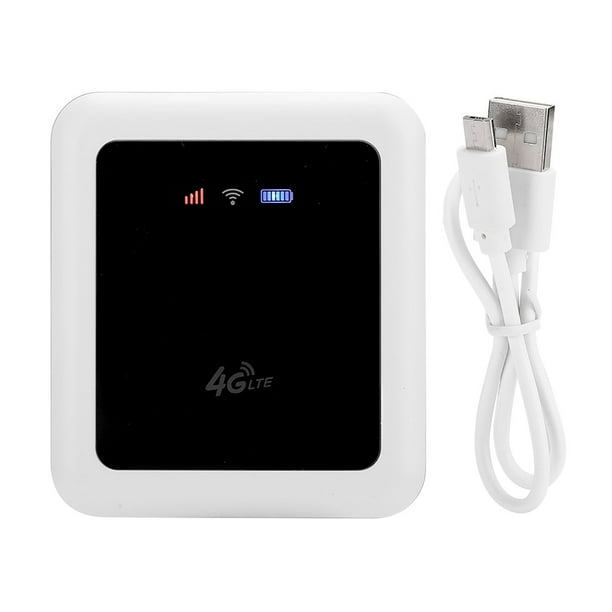 Enrutador WiFi inalámbrico mini portátil universal sin tarjeta SIM, blanco, 4G 3G (versión Europa, Asia y África)
