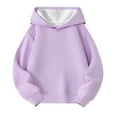 thumbnail image 4 of Blusa con capucha de manga larga para niñas y niños, primavera y otoño, sudadera con capucha de manga larga de color liso, top versátil de moda, abrigo con capucha para hombres y mujeres, sudadera con, 4 of 5