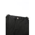 thumbnail image 4 of POGLIP Pantalon Cargo Noir à Rabat à Jambe Large pour Femmes, 4 of 6