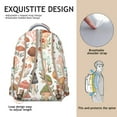 thumbnail image 5 of Mushroom Print Laptop Backpack for College, Spacious School Bookbag with Multiple Pockets, Sturdy Material, Perfect Gift for Students Daily Campus Commute, 5 of 6