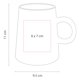 thumbnail image 3 of Paquete con 15 piezas de Taza cerámica mate elegante interior blanco 11 Oz blanco 9.5 x 11, 3 of 3