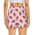 thumbnail image 3 of Picia Watermelon Ice Cream Pattern Women's 2 in 1 Athletic Running Shorts High Waisted Workout Casual Gym Sweat Shorts with Comfy Liner Zipper Pockets-Medium, 3 of 9