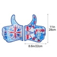 thumbnail image 3 of Foam Finger Cheering Gloves, EVA Fan Hand Gloves Lightweight Comfortable Reusable Sports Supporter Accessory Easy Wave Durable Design for Stadium Events Parties Team Fans, 3 of 5