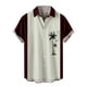 thumbnail image 1 of Hombres Casual Botones Sólidos Playa Con Bolsillo Turndown Camisa De Manga Corta Blusa Pompotops oipoqjl45521, 1 of 4