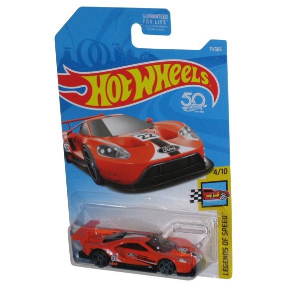 Hot Wheels Legends of Speed 4/10 (2017) Orange 2016 Ford GT Race Toy Car 71/365