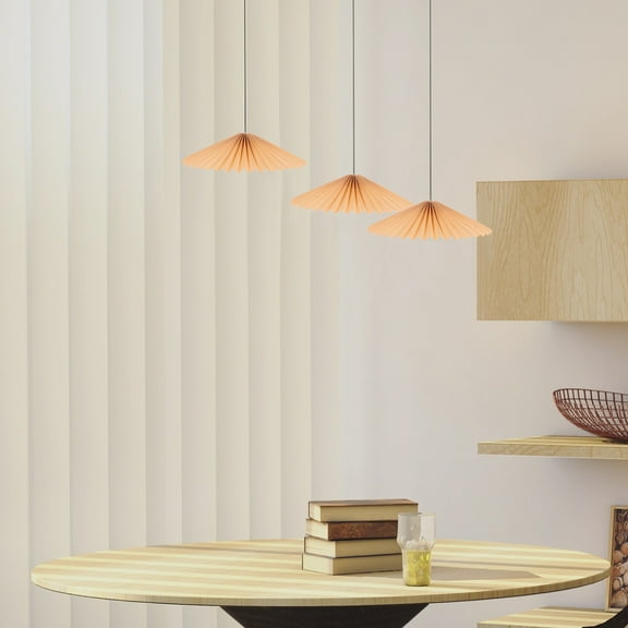 WEUVEB Soft Khaki Fabric Lamp Shade with Pleated Design for Floor Lamp Replacement