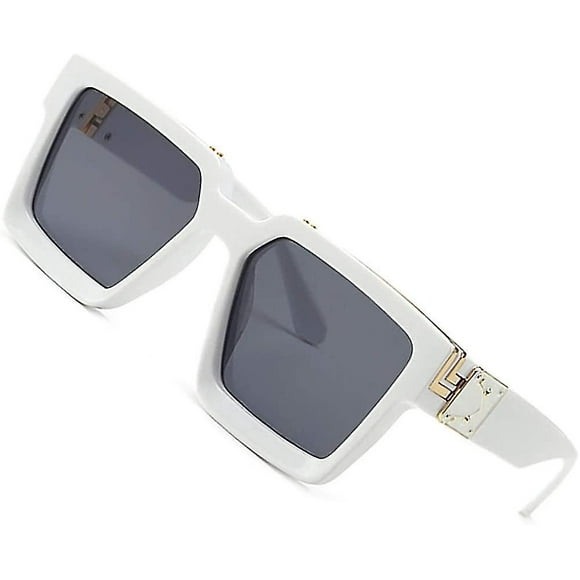 Retro Millionaire Sunglasses Square Metal Punk Rock Hip Hop Glasses Men Women