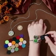 thumbnail image 3 of 2pcs Essential Oil Diffuser Bracelet Necklace Set Tree of Life Stainless Steel Pendants Charms Adjustable Aromatherapy Locket Jewelry with 20 Random Color Refill Pad for Women Mom Gift, 3 of 5
