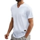 thumbnail image 1 of Camiseta de manga corta con cuello en V y rayas para hombre, para el verano - Poliéster, moderna, para uso diario, fácil de combinar - Tallas S-XXXL, 1 of 8