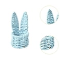 thumbnail image 4 of Cesta de mimbre artesanal para organizar frutas en la encimera de la cocina. azul, 4 of 9