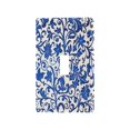 thumbnail image 2 of Switch Panel Switch Decoration 2.76x4.53x0.28 Inches Unused Outlet Cover Switch Plate Wall Plates Living Room Kitchen Bedroom Study Switches Blue Flower, 2 of 8