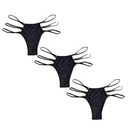 

Womens Underwear Brief Seamless Invisible Bikini No Show Nylon Spandex Panties3PC