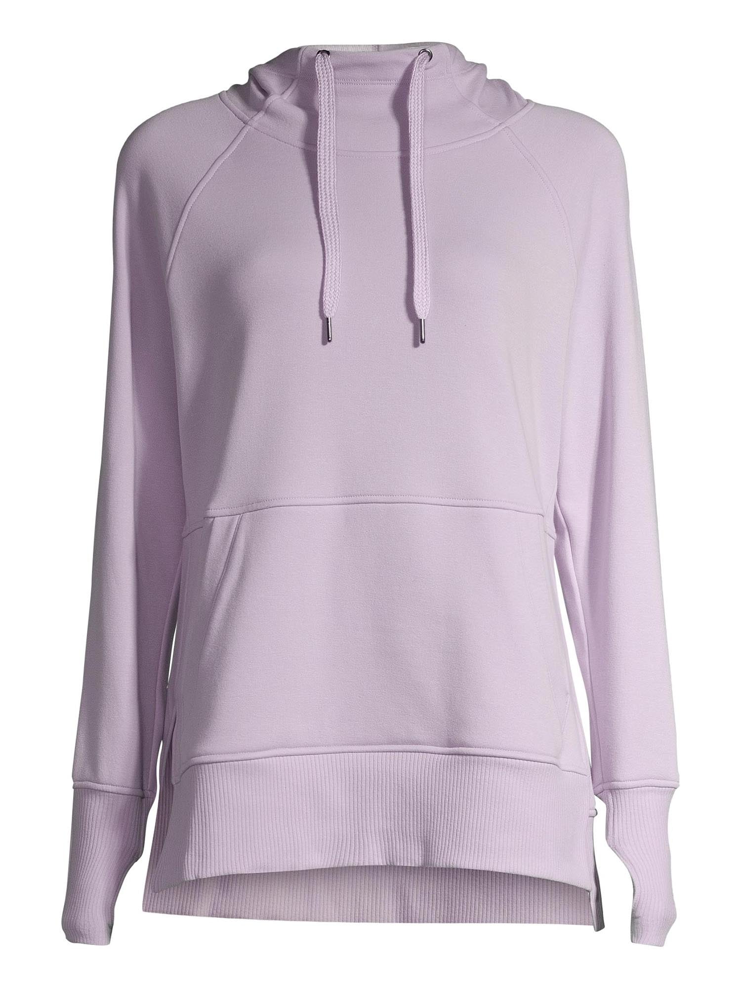 athletic works women's athleisure plush moletom com capuz