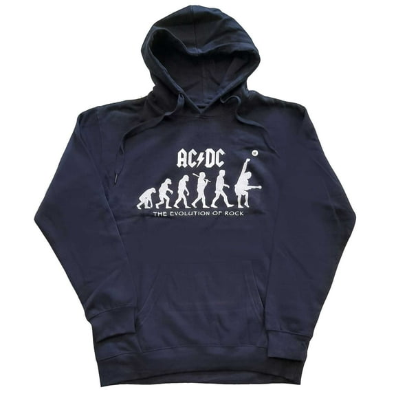 AC/DC Unisex Pullover Hoodie Sweatshirt Evolution of Rock (Small)