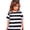X191 Black, variant on Confree Kids Girls Tshirt Striped Print Short Sleeved Crew Neck Tee Shirts Summer Beach Soft Comfortable For Girls Tees Size 1-2 Years Black