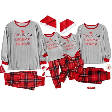 PatPat Christmas Pajamas Plaid Family Matching Pajamas Set | Walmart Canada