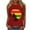 Red, variant on ZQUUVOU Tank Top For Women Casual Round Neck Ruffle Hem Tops (Olive Green,L)